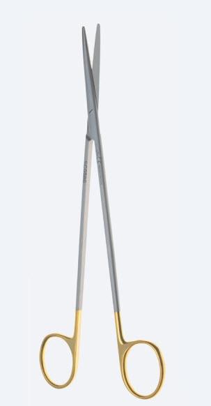 Ножиці Metzenbaum-Fino, "Power TC", дисекційні, дуже делікатні бранші, прямі, тупокінцеві, загальна довжина 145 мм. Бренд - Asanus Medizintechnik Gmb, Німеччина